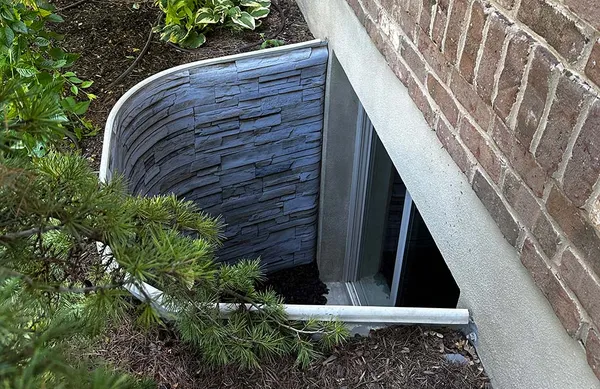 Stone Window Well Liner- Utah Window Well Covers